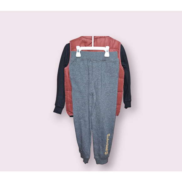 Timberland Boys size 6 Sweatsuit Vest Pants Shirt - NEW - Picture 4 of 13